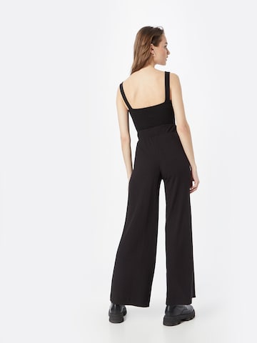 Monki Wide Leg Hose in Schwarz