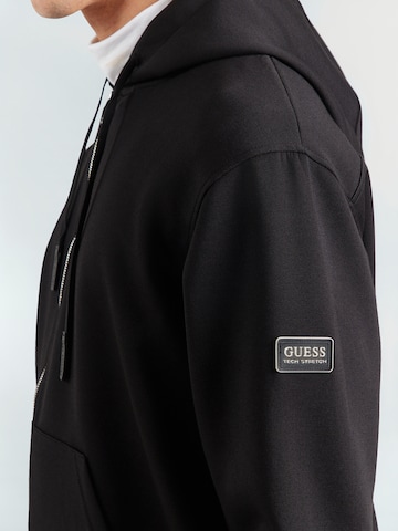 Giacca di felpa di GUESS in nero
