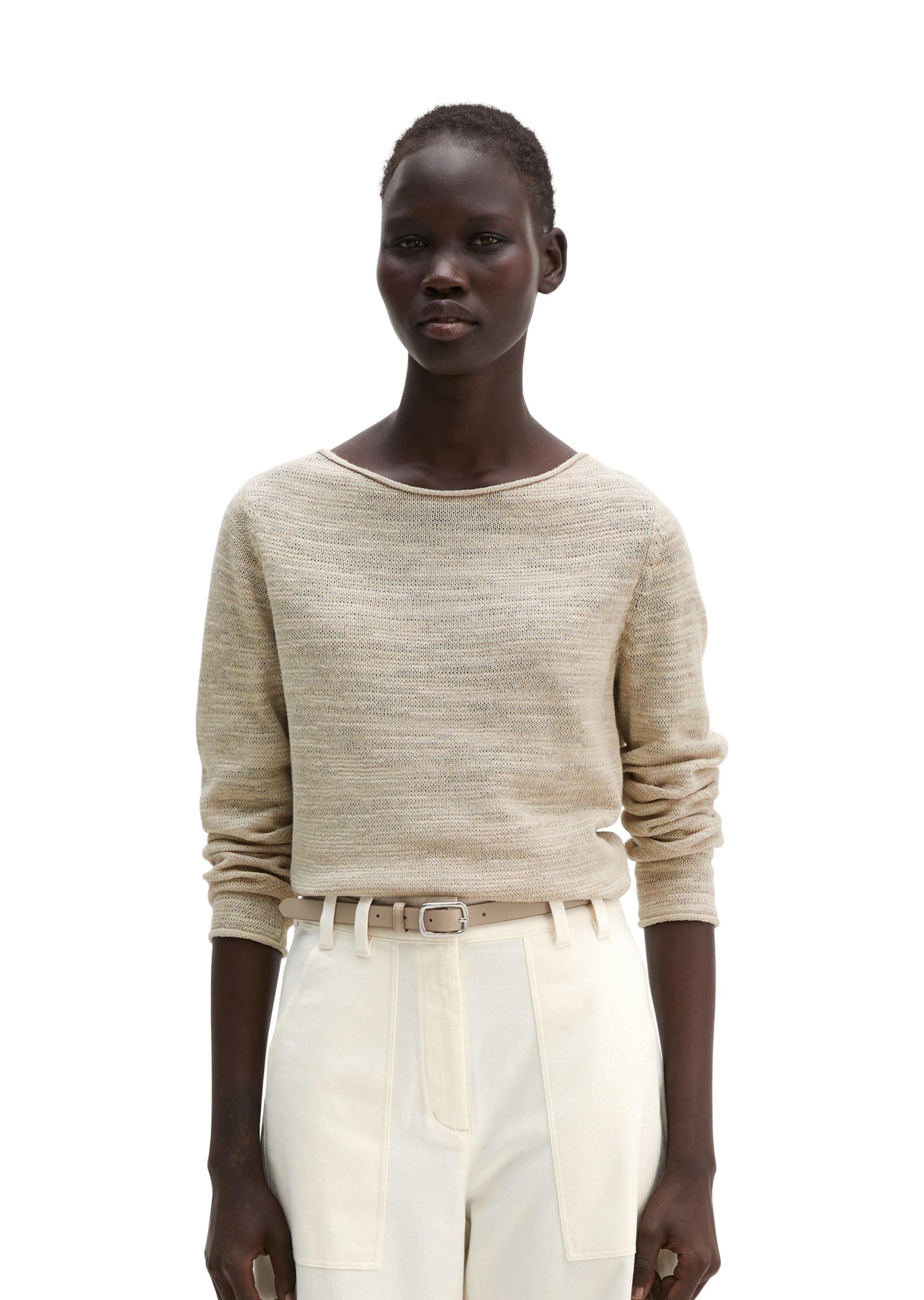Marc O'Polo Sweater in Beige: front