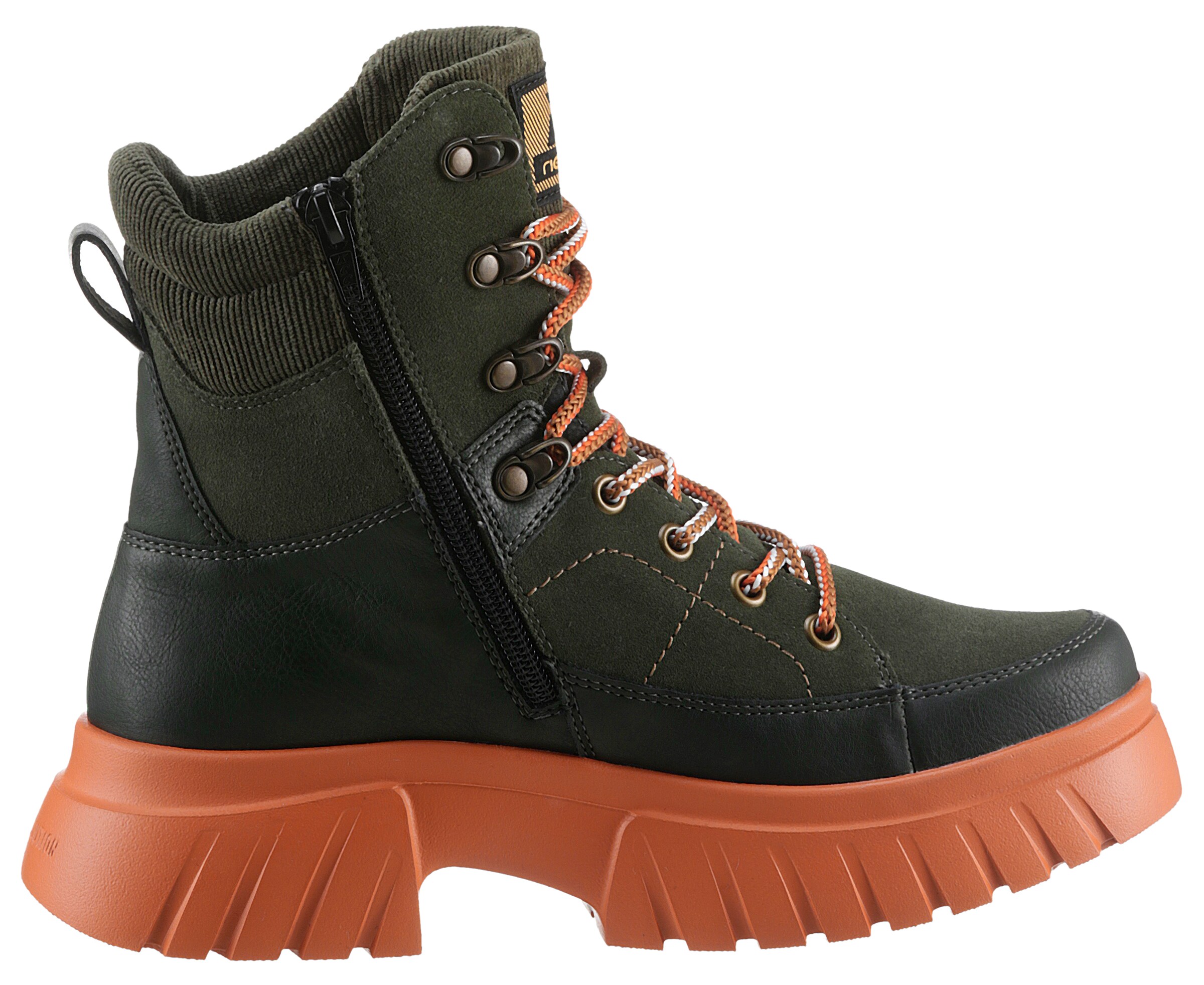 Bottines à lacets Rieker Sport en vert
