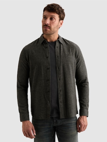 PME Legend Regular Fit Skjorte 'Shirt in 100% cotton with embroidered logo' i sort: forside