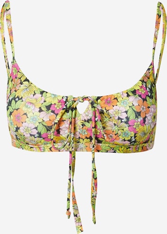 Warehouse Bralette Bikini Top in Mixed colors: front