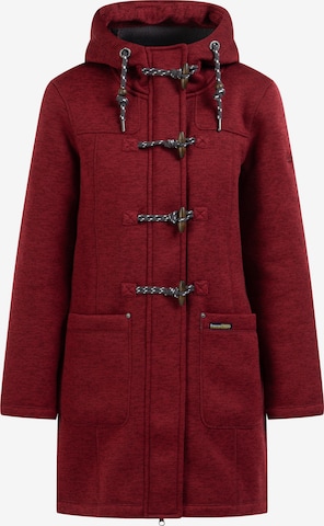 Schmuddelwedda Between-Seasons Coat in Red: front