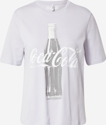 ONLY Shirt 'COCA COLA' in Purple: front
