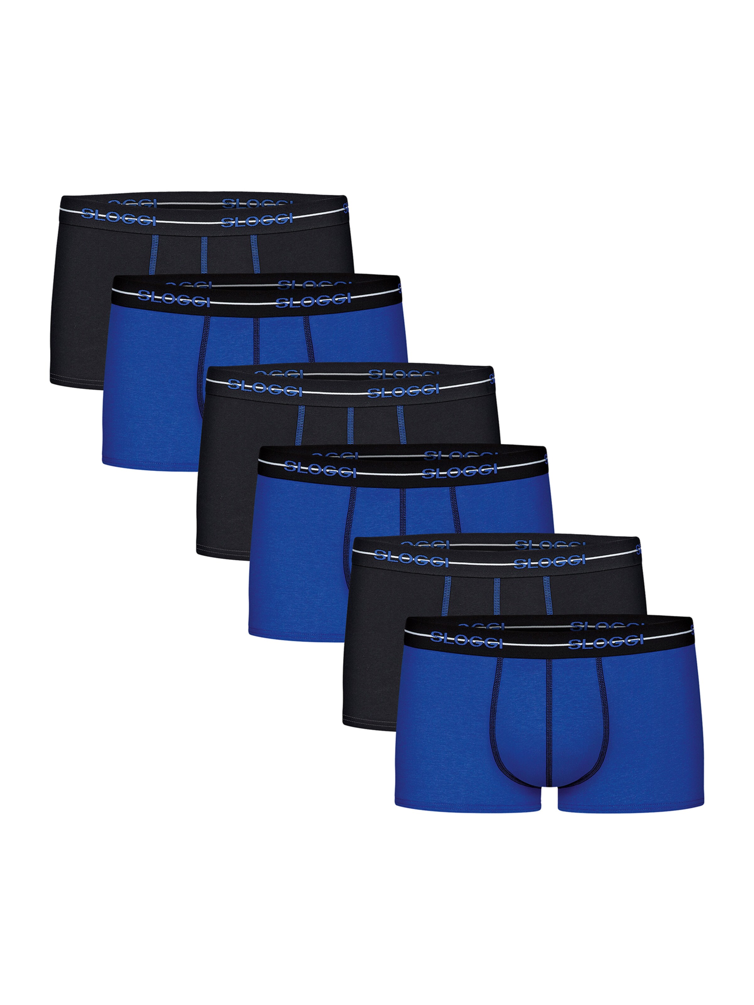 SLOGGI - Calzoncillo boxer en azul: frente