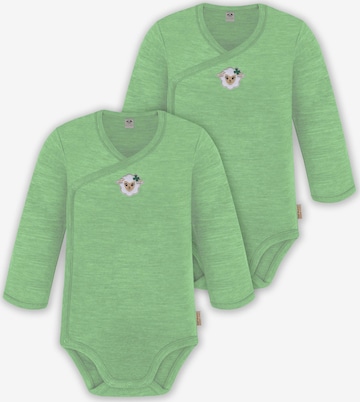 Barboteuse / body 'Kaitaia' normani en vert : devant