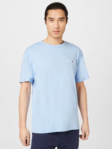 T-Shirt Tommy Jeans en bleu : devant