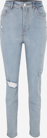 Pieces Tall regular Jeans 'LEAH' i blå: forside
