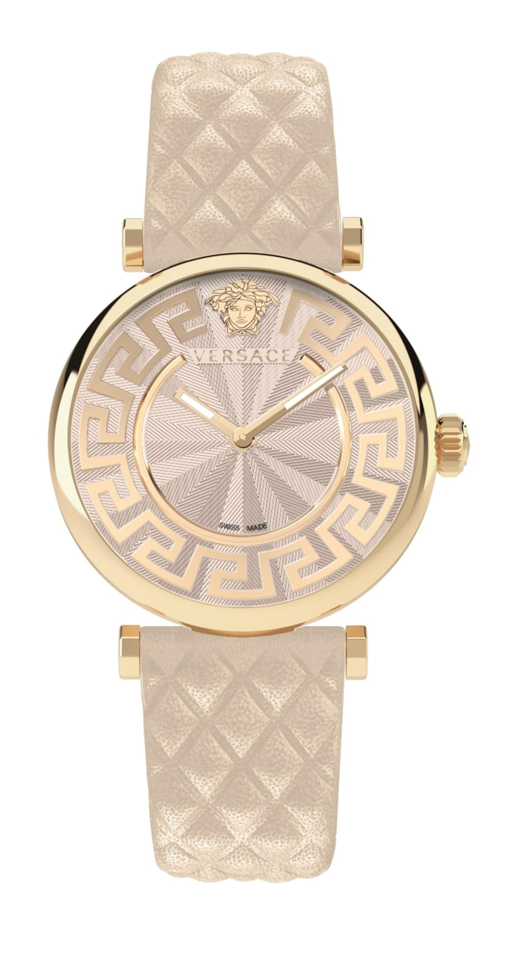 VERSACE Analoguhr in Gold: Vorderseite
