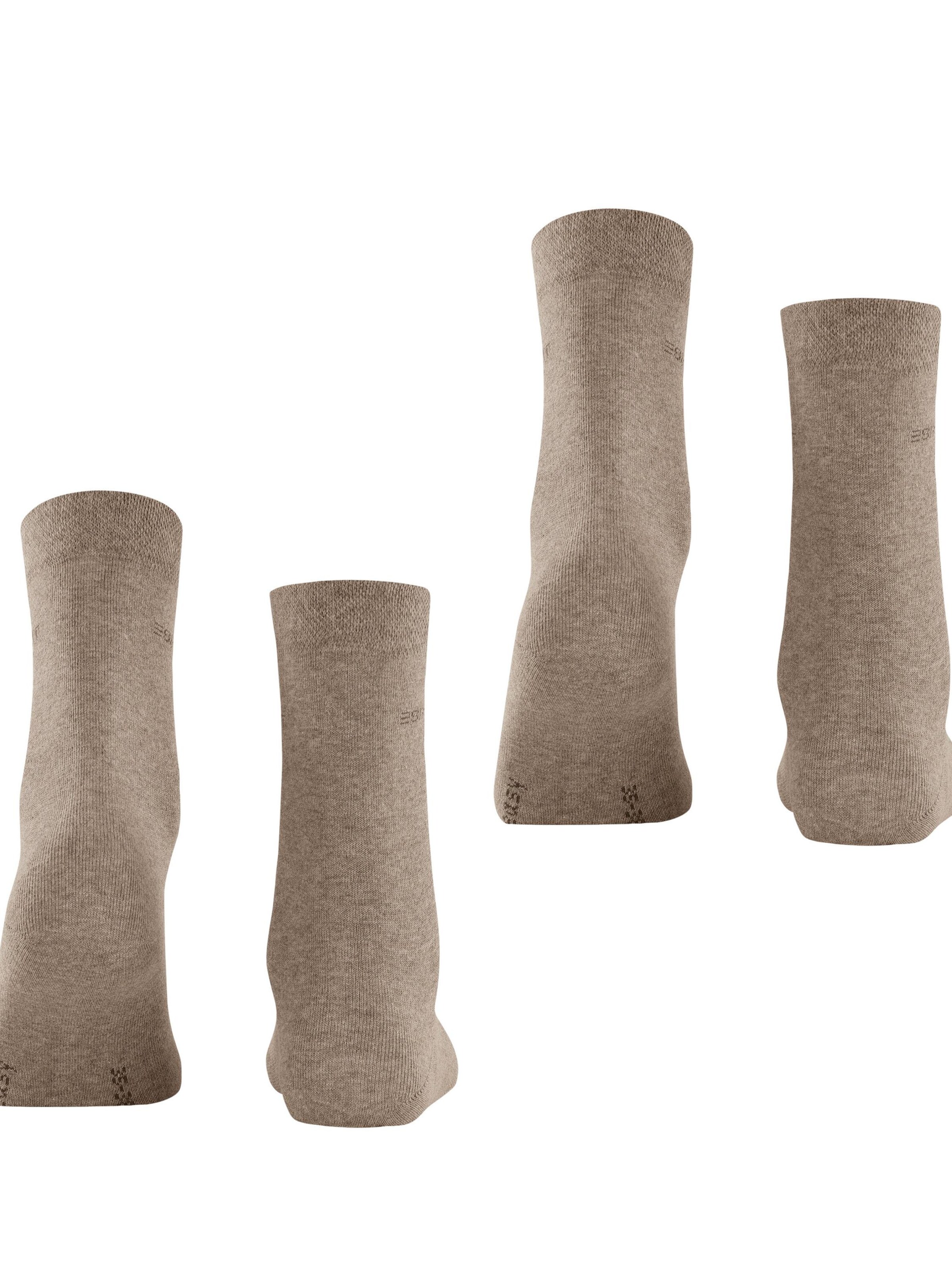 ESPRIT Socken 'Basic Easy 2-Pack'‌‌‌ in Braun