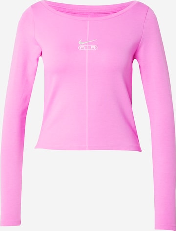 Nike Sportswear Shirt 'AIR' in Pink: predná strana