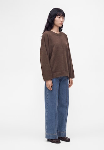AMERICAN VINTAGE - Pullover oversized 'SAPOWOOD' em castanho