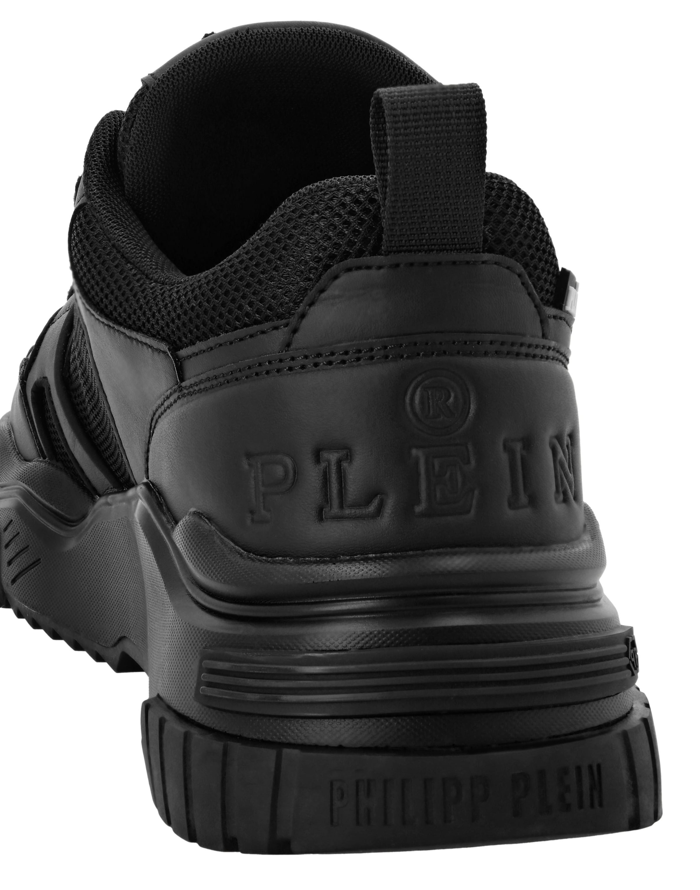 Philipp Plein - Sapatilhas baixas 'Hexagon' em preto