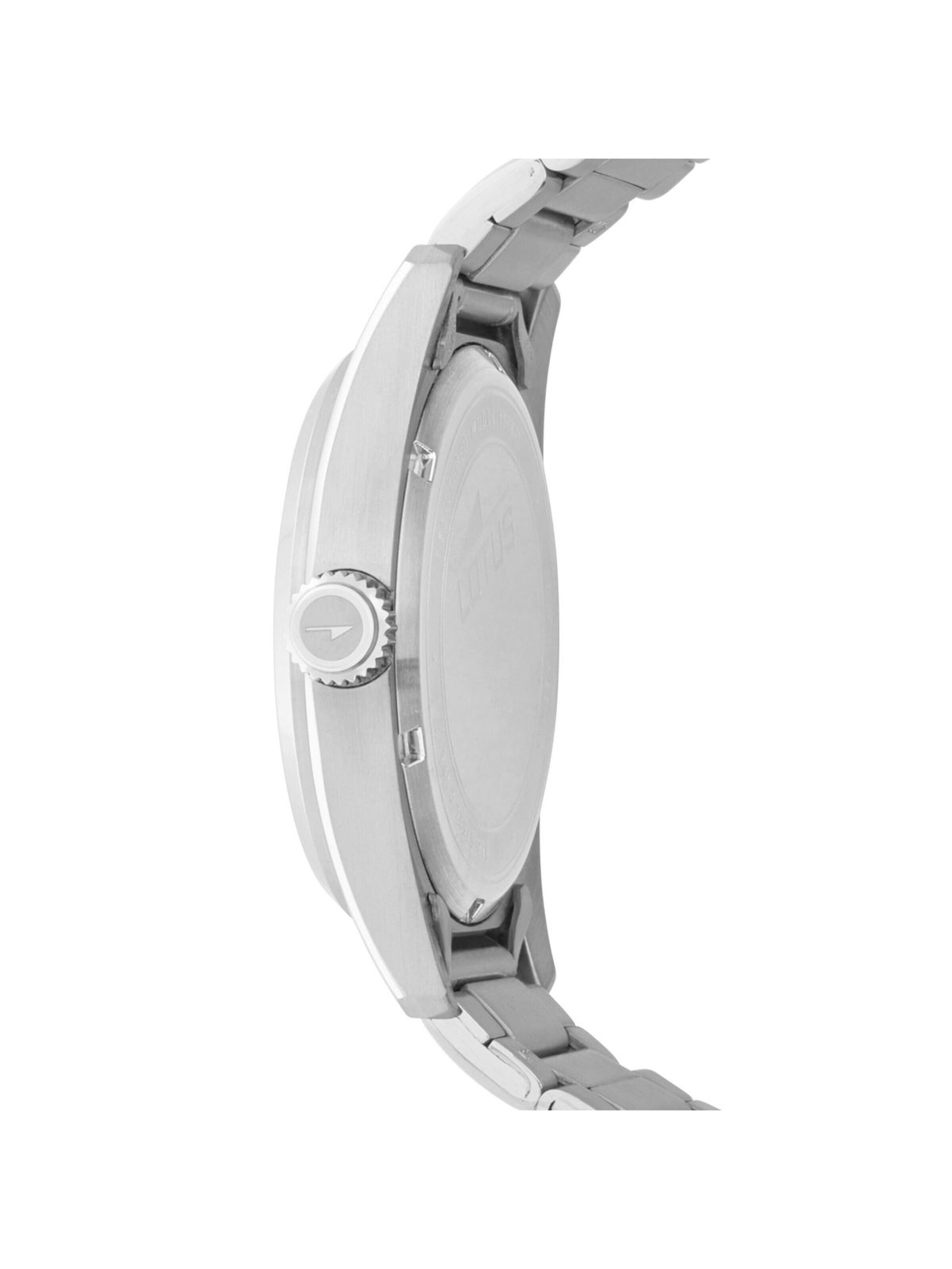 Montre à affichage analogique Lotus en argent