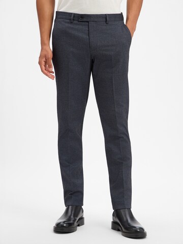 Coupe slim Pantalon Finshley & Harding London en gris : devant