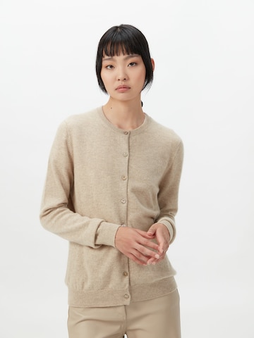 GOBI Cashmere Strickjacke 'Essential'‌‌‌‌‌ in Beige