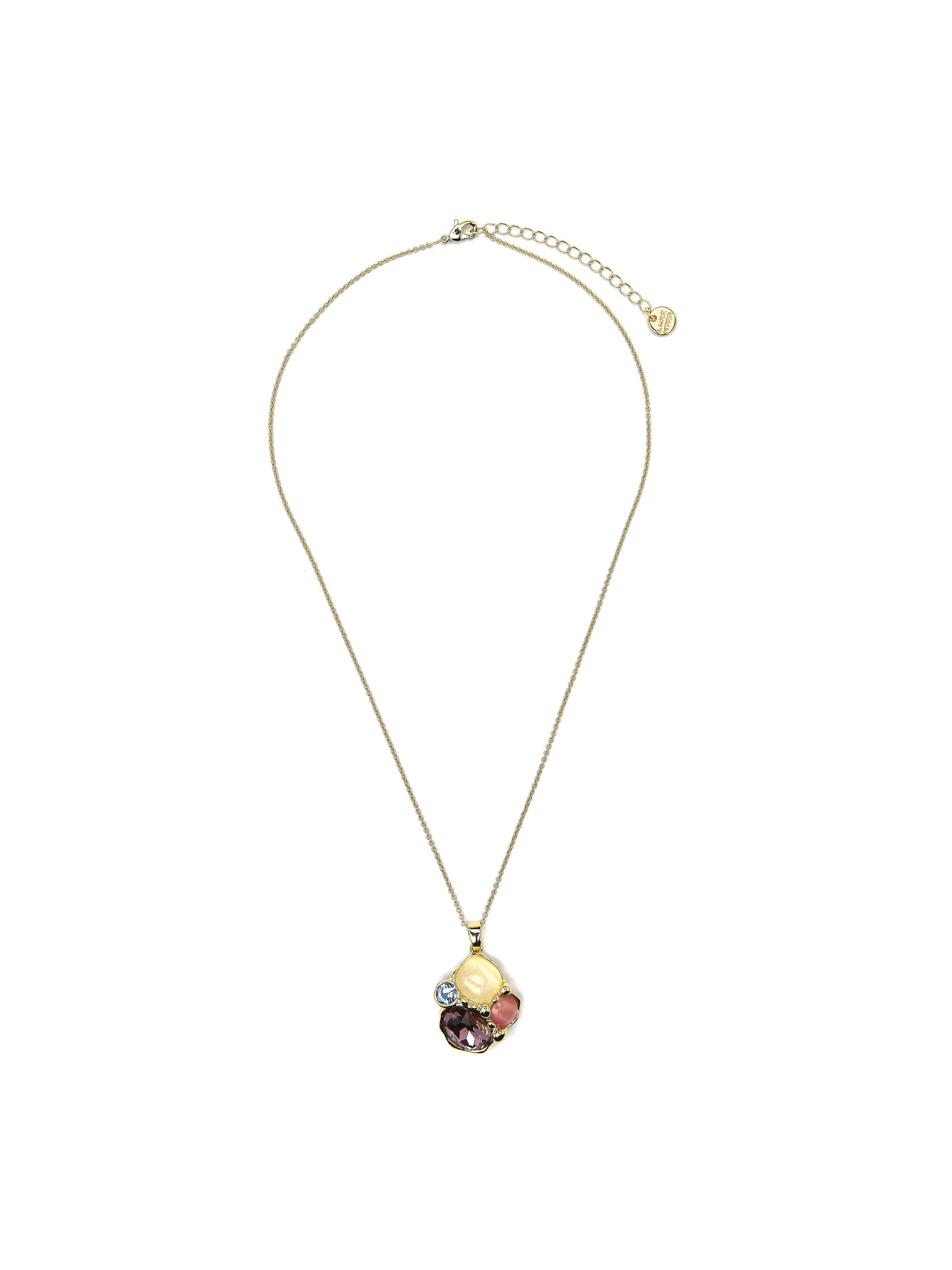 Collana 'Nedla' di Luxenter in lilla: frontale