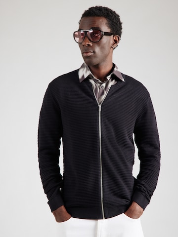 JACK & JONES Kofta 'JJOTTO' i svart: framsida