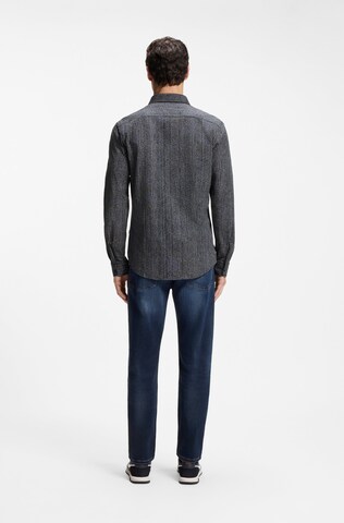 BOSS Slim fit Button Up Shirt in Blue