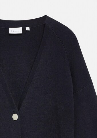 COMMA Gebreid vest in Blauw