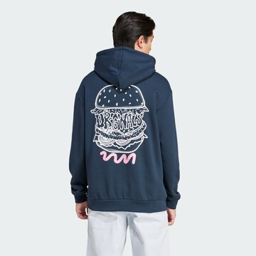 ADIDAS ORIGINALS Sweatshirt 'Q12 Street Burger' in Blau: Vorderseite