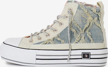 Baskets basses CAFè NOIR en bleu : devant