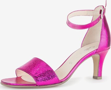 GABOR Strap Sandals in Pink: front