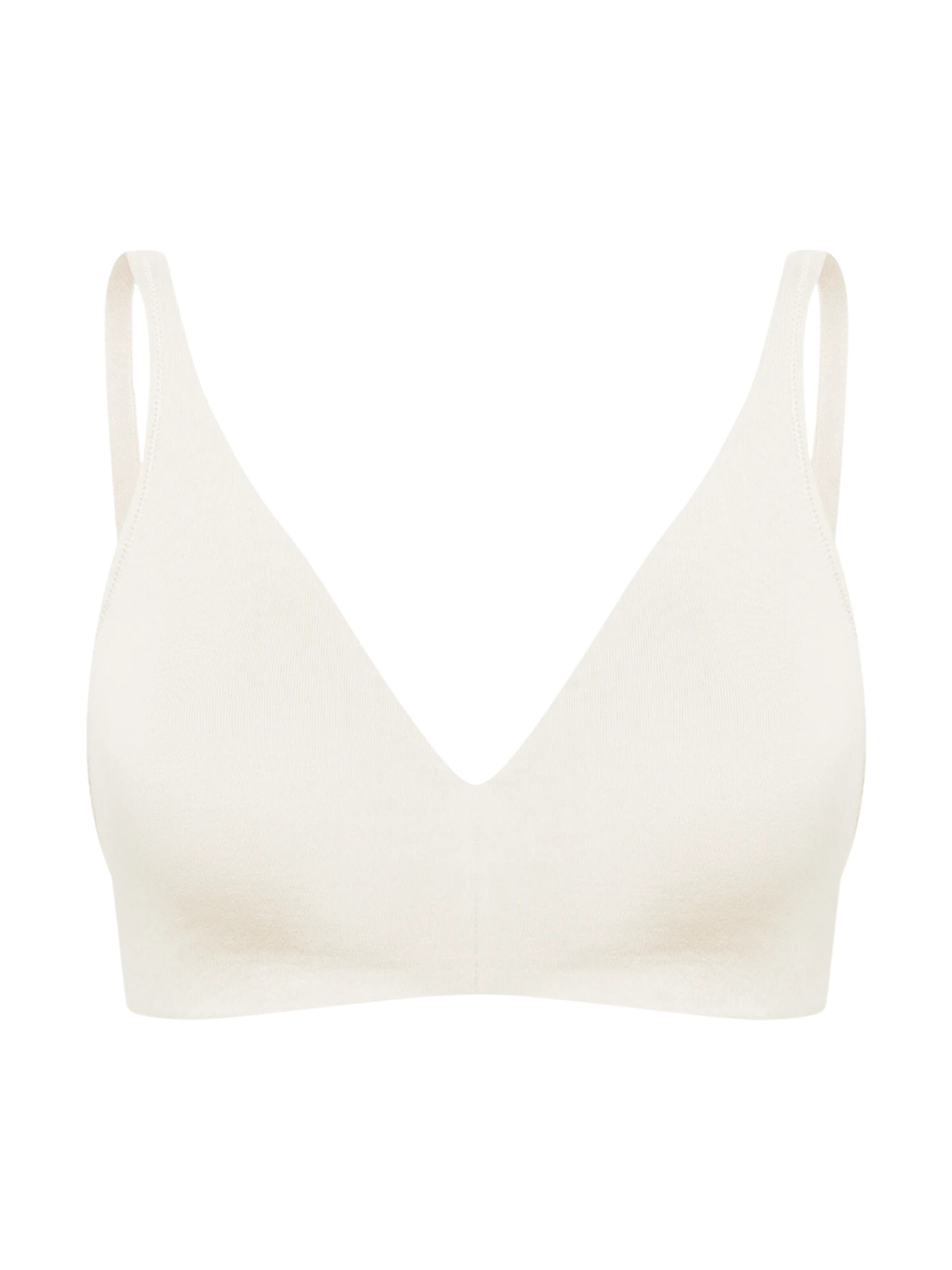 Bustier Soutien-gorge 'Cotton Bügelloser BH' cfab (formerly creamy fabrics) en blanc : devant