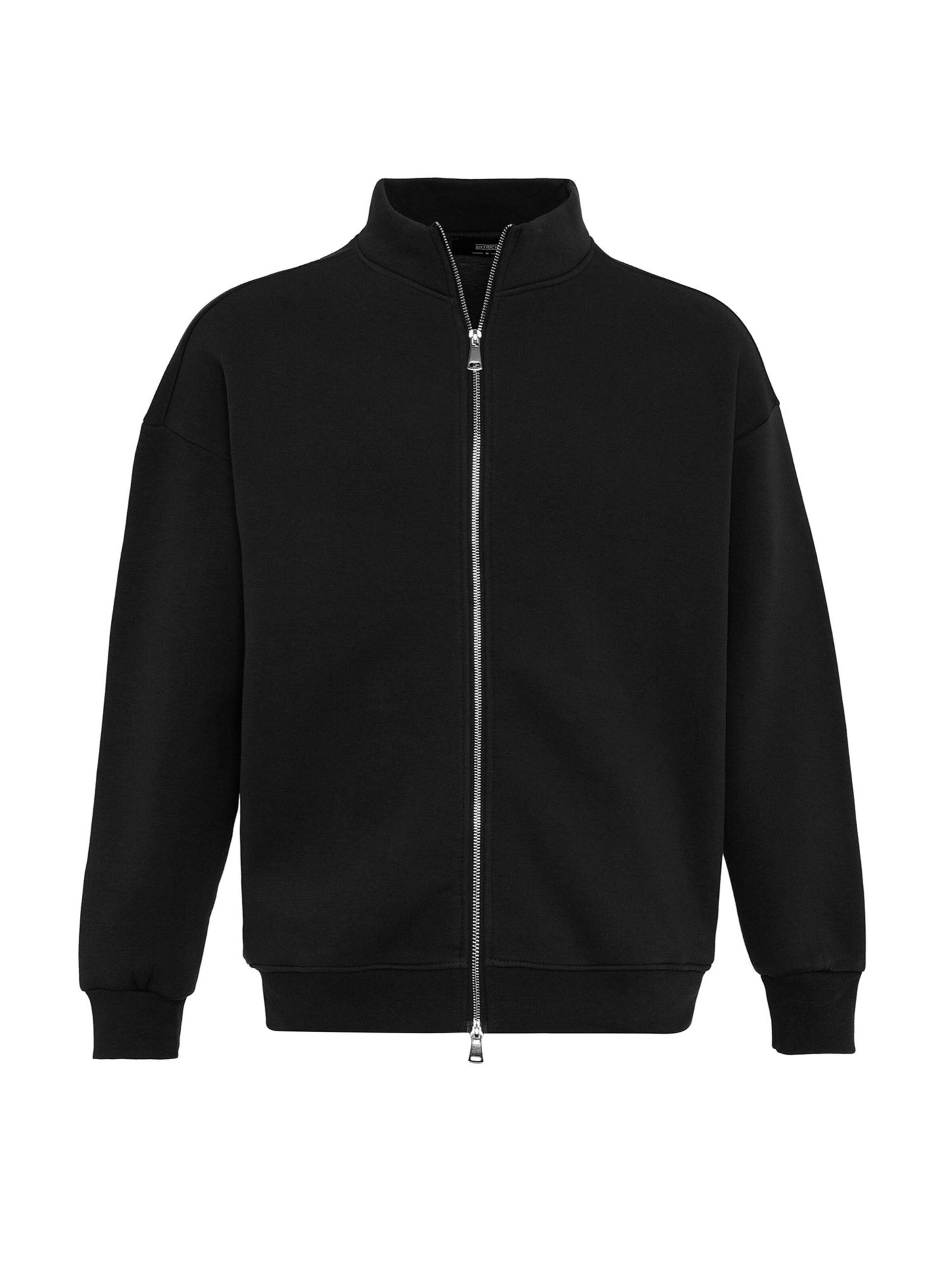 Antioch Sweat jacket in Black: front