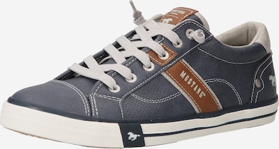 MUSTANG Sneaker in marine / braun / weiß, Produktansicht