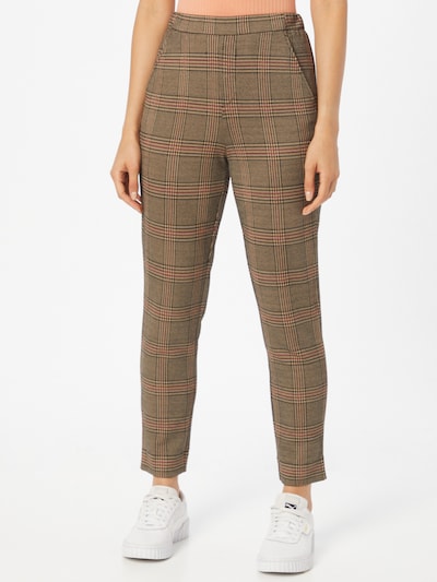 UNITED COLORS OF BENETTON Hose in khaki / rot / schwarz, Modelansicht