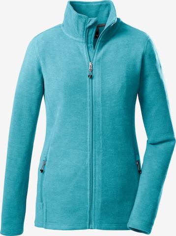 KILLTEC Athletic Fleece Jacket in Blue: front