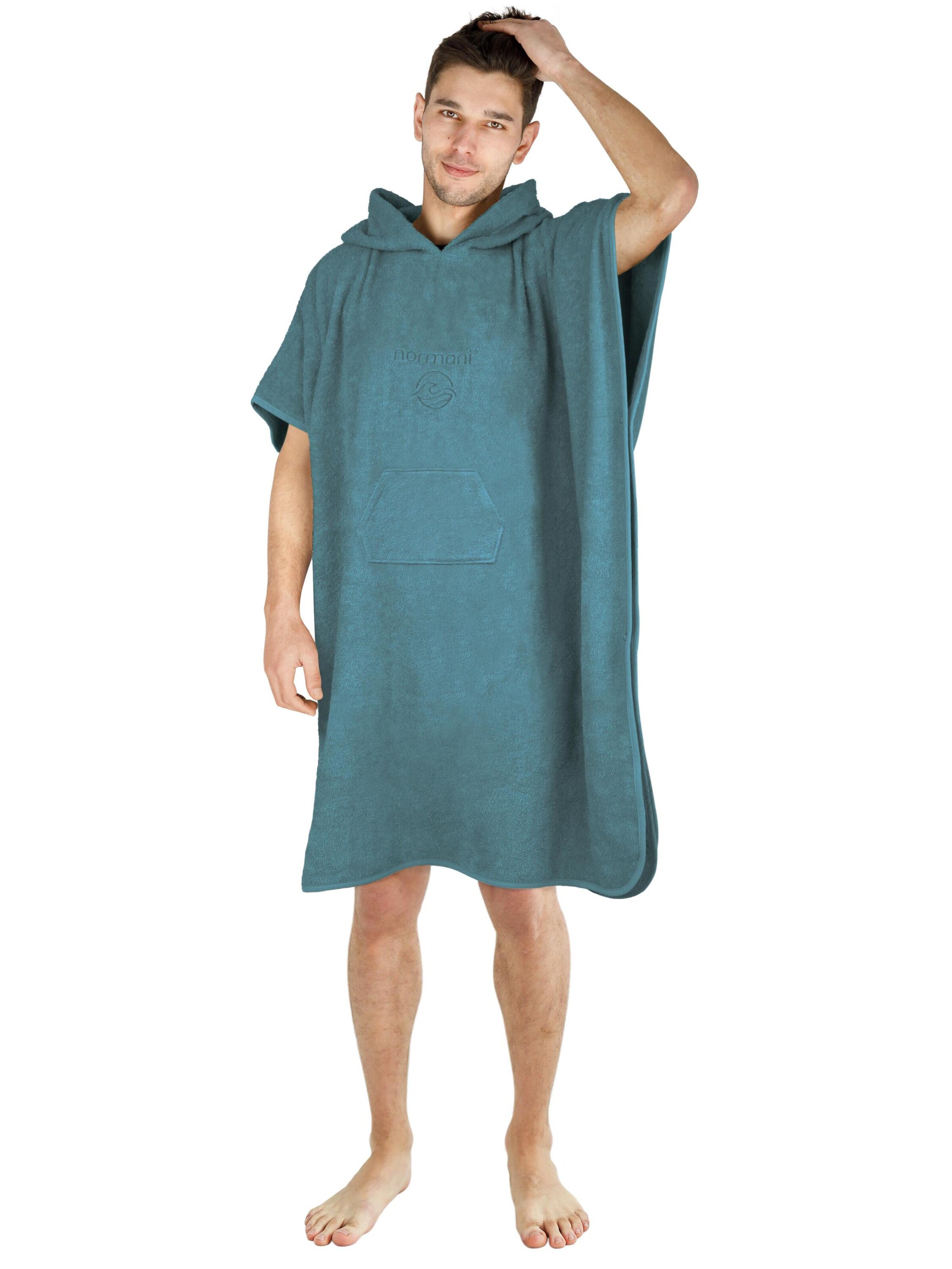 normani Short Bathrobe 'Sitra' in Green