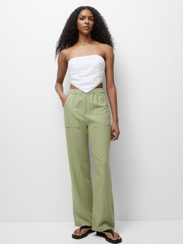 Pull&Bear Loose fit Pants in Green