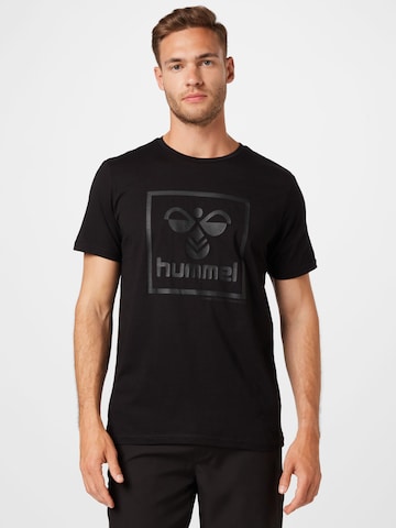 T-Shirt fonctionnel Hummel en noir : devant