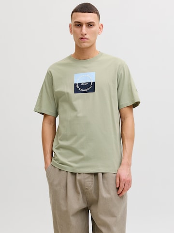 Maglietta 'JORCATSKILLS' di JACK & JONES in verde: frontale