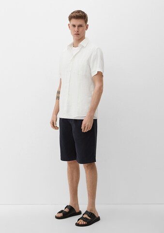 s.Oliver Regular fit Button Up Shirt in White