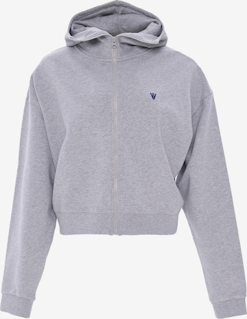 Veste de survêtement 'Chiara' NOWIHT en gris : devant