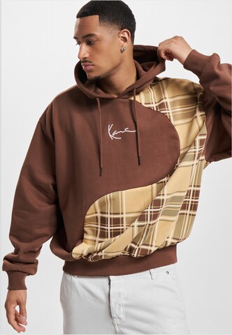 Sweat-shirt Karl Kani en marron : devant