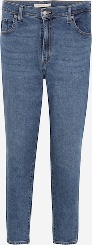 Levi's® Plus Tapered Jeans 'High Waisted Mom' in Blue: front