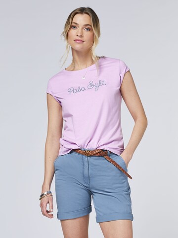 Polo Sylt Shirt in Lila: Vorderseite