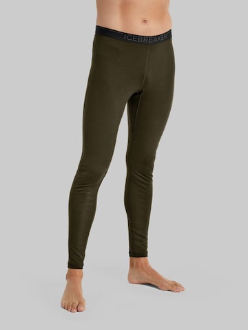 Skinny Pantalon de sport ICEBREAKER en vert : devant