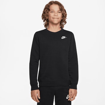 Nike Sportswear Sweatshirt in Zwart: voorkant