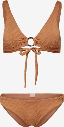 Triangle Bikini 'Tamara' ONLY en marron : devant