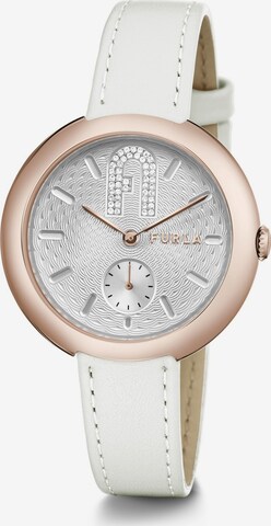 FURLA Analog Watch 'Furla' in White: front