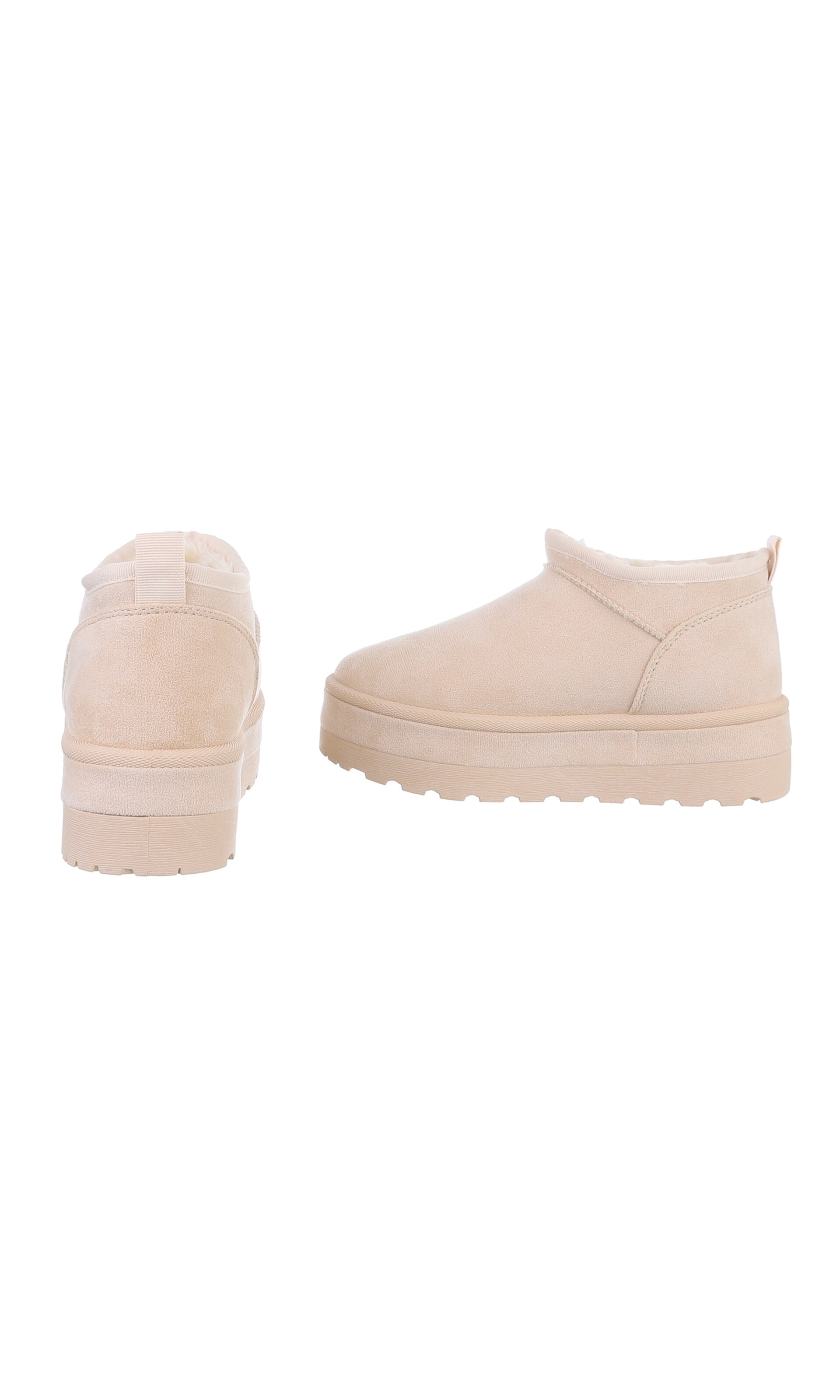 Ital-Design Snow Boots in Beige