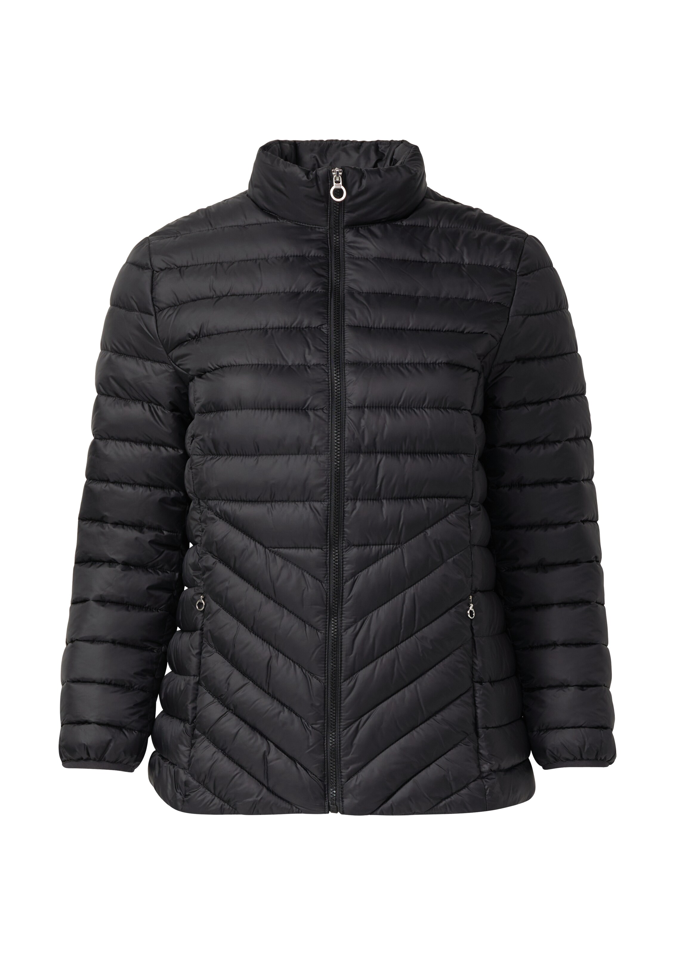 s.Oliver Red Label Plus Winterjacke in Schwarz: Vorderseite