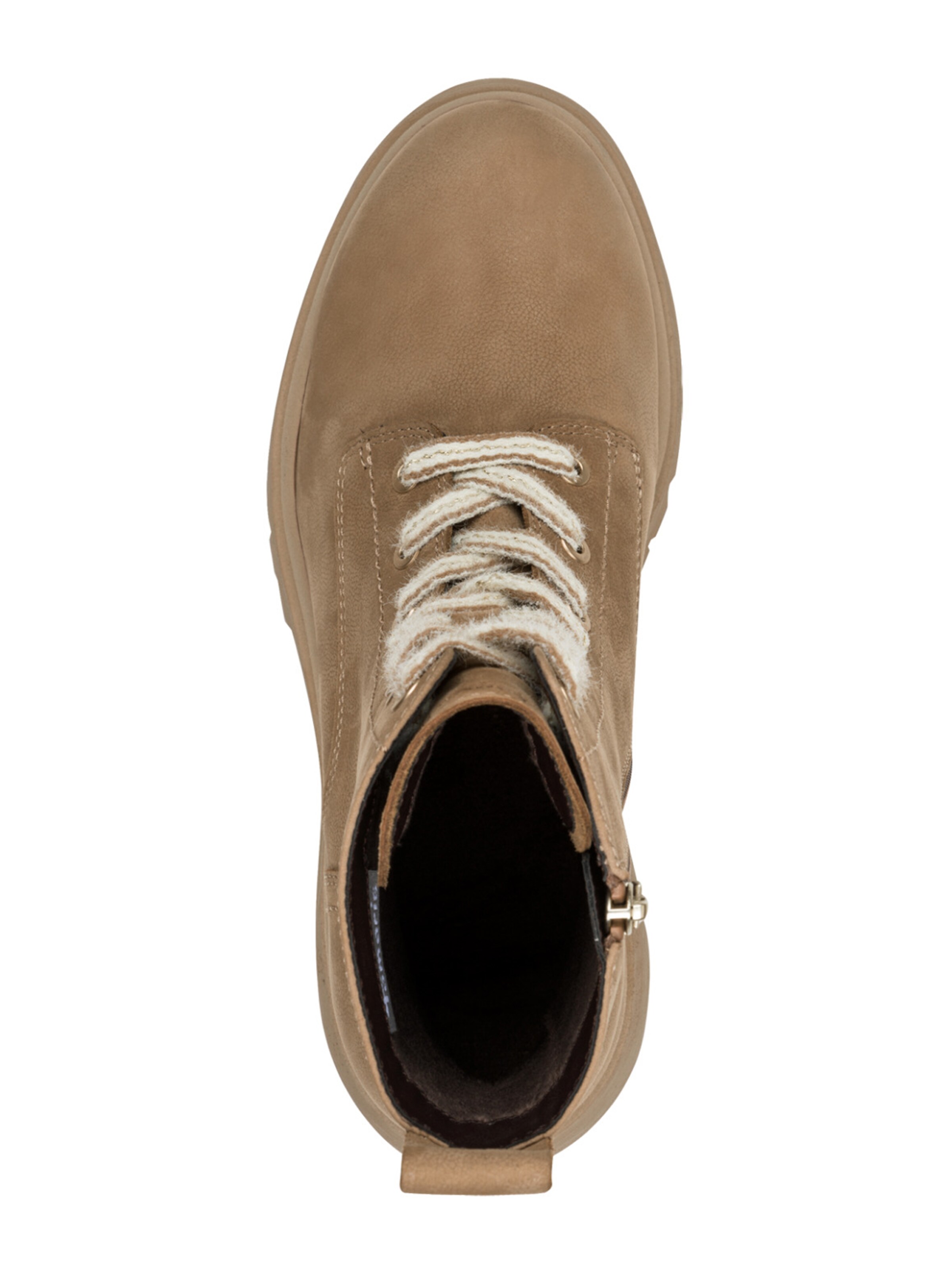 Tamaris Lace-up bootie in Beige