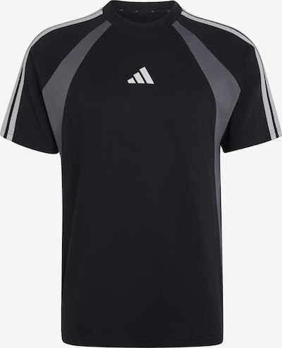 XS dydžio Sportiniai marškinėliai iš ADIDAS SPORTSWEAR, spalva – tamsiai žalia / juoda / balta, Prekių apžvalga