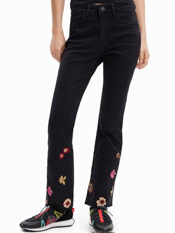 Desigual Flared Jeans in Schwarz: Vorderseite